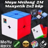 Orijinal MoYu Meilong 2x2 Manyetik Küp 2M - Moyu Speed Cube - Moyu 2x2 Zeka Küpü - Zeka Küpü - Magnetic Cube