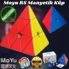 Orijinal MoYu Piramit RS Manyetik Çift Modülasyon Küp - Moyu Speed Cube - Moyu RS Piramit Zeka Küpü - Zeka Küpü - Magnetic Cube