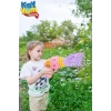 Pilli Ördek Köpük Tabancası - Baloncuk Tabancası - Köpüklü Silah - Baloncuk Oyunu - Pembe