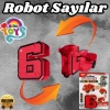 Pocket Morphers Tüm Seti - Roboto Dönüşen Sayılar - Robot Rakamlar - Transformers - Robot Sayılar - Dönüşen Rakamlar