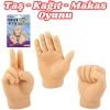 Slikon Taş Kağıt Makas Oyunu - Parmak Oyunu - Parmak Taş-Kağıt-Makas Oyunu - Parmak Fidget Oyuncakları