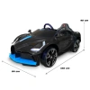 Style GT Siyah Uzaktan Kumandalı 4X2 12 Volt Akülü Araba - RC Bugatti Divo Akülü Araba