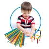 Süper Bambu Çubuklar (200 Parça) - Lego Setleri - Borular Lego - Plastik Çubuklar