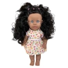 Türkçe Konuşan Siyahi Sakura Saçlı Et Bebek 35 Cm. - Konuşabilen Bebek - Saçlı Büyük Bebek - Saçlı Bebek