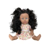 Türkçe Konuşan Siyahi Sakura Saçlı Et Bebek 35 Cm. - Konuşabilen Bebek - Saçlı Büyük Bebek - Saçlı Bebek