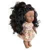 Türkçe Konuşan Siyahi Sakura Saçlı Et Bebek 35 Cm. - Konuşabilen Bebek - Saçlı Büyük Bebek - Saçlı Bebek