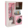 Tuvalet ve Çamaşır Makinesi Banyo Seti - Modern Banyo Seti - Minyatür Ev Oyuncak Seti - Banyo Oyuncak Seti - Klozet, Tuvalet, Çamaşır Makinesi Oyuncak