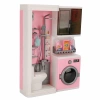 Tuvalet ve Çamaşır Makinesi Banyo Seti - Modern Banyo Seti - Minyatür Ev Oyuncak Seti - Banyo Oyuncak Seti - Klozet, Tuvalet, Çamaşır Makinesi Oyuncak