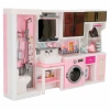 Ütü, Ayna, Tuvalet ve Çamaşır Makinesi Banyo Seti - Modern Banyo Seti - Banyo Oyuncak Seti - Ütü, Klozet, Tuvalet, Aynalı Lavabo, Çamaşır Makinesi Oyuncak