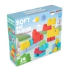Yumuşak Soft Lego Seti 24 Parça - Büyük Yumuşak Bloklar - Büyük Soft Lego Oyuncakları - Yumuşak Lego - Soft Lego