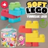 Yumuşak Soft Lego Seti 24 Parça Paketli - Büyük Yumuşak Bloklar - Büyük Soft Lego Oyuncakları - Yumuşak Lego - Soft Lego