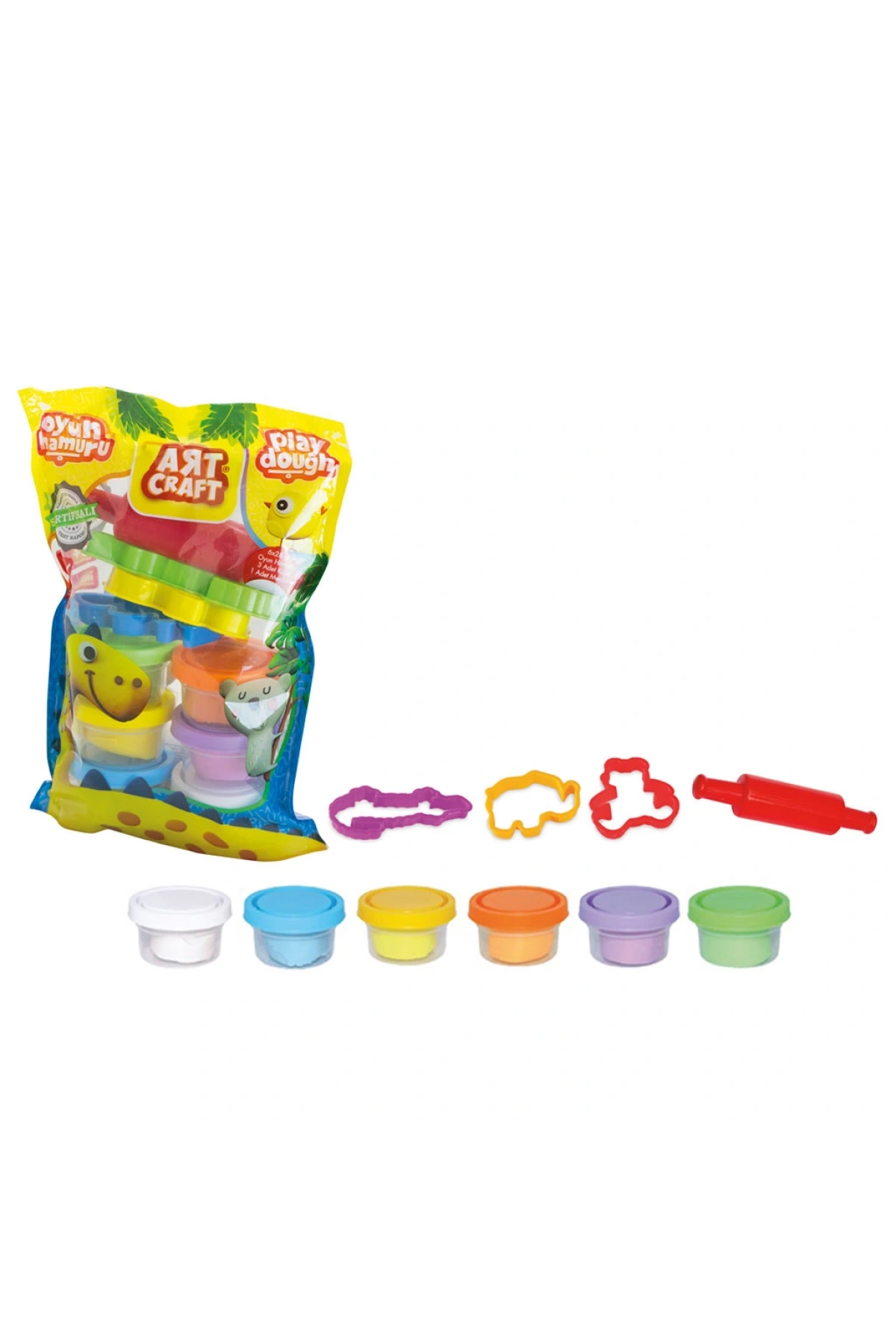 6lı Polybag Oyun Hamur Seti 168 Gr. - Oyun Hamuru Seti - Hamur Setleri - Hamur Kalıpları