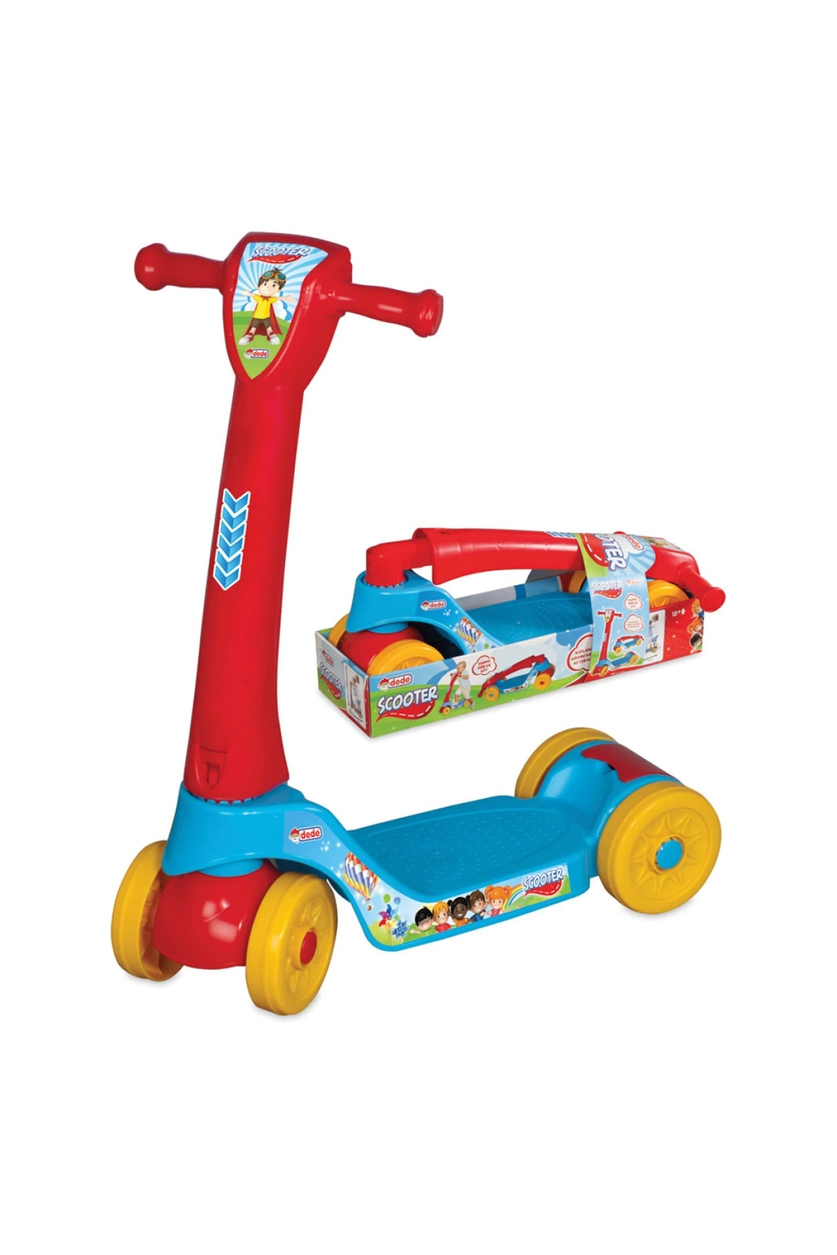 Benim Ilk Scooter - Plastik Scooter - 4 Tekerli Scooter - Bingit - Kaykay