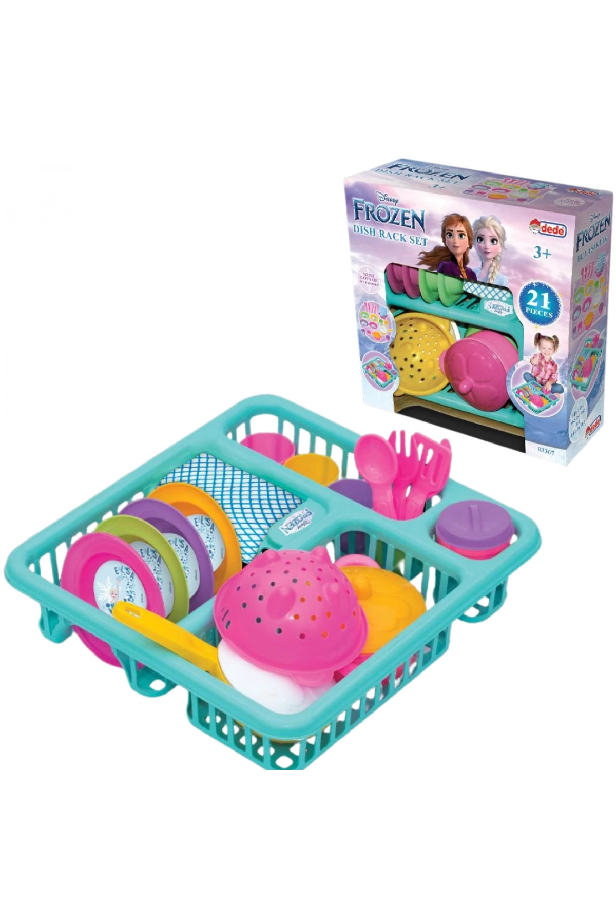 Frozen Bulaşıklık - Mutfak Setleri - Ev Oyuncak Setleri - Bulaşık Seti - Frozen Bulaşık Seti