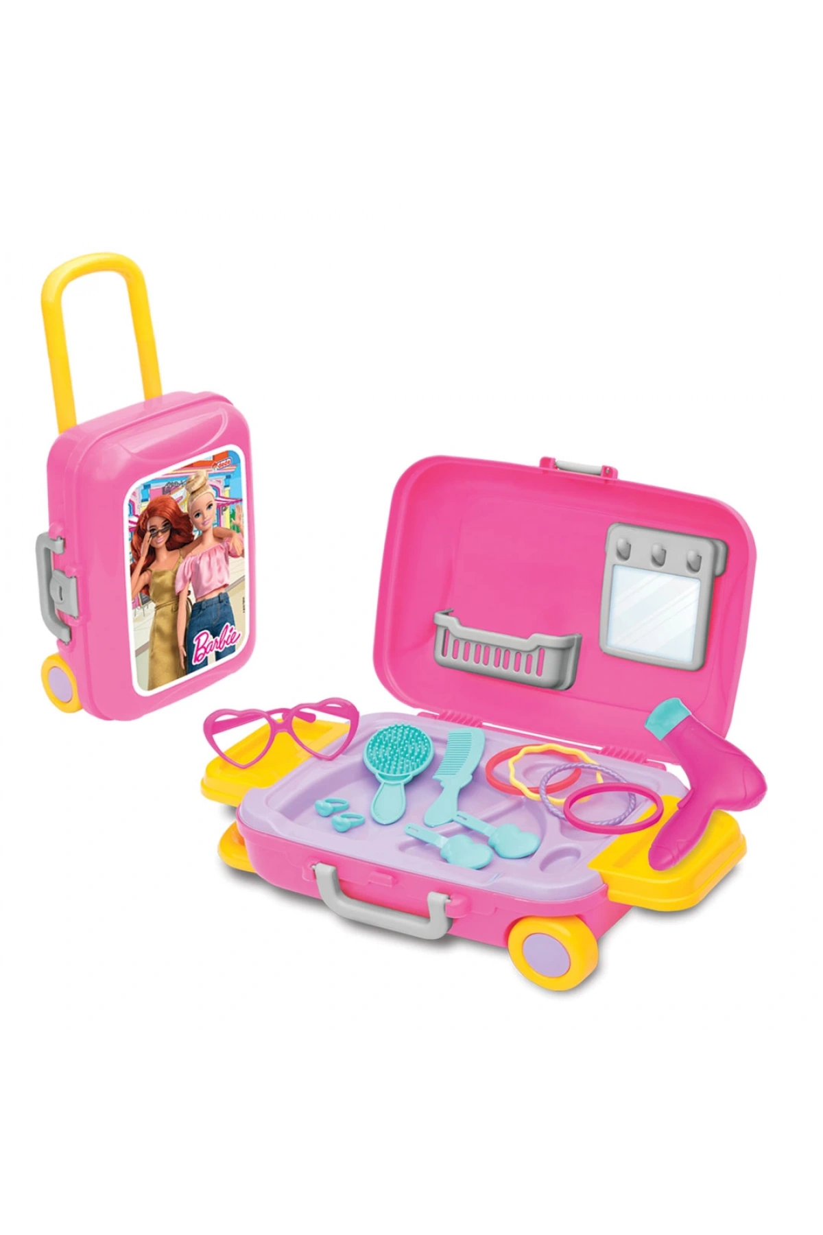 Barbie Güzellik Set Bavulum - Güzellik Setleri - Kuaför Oyuncak Seti - Makyaj Seti