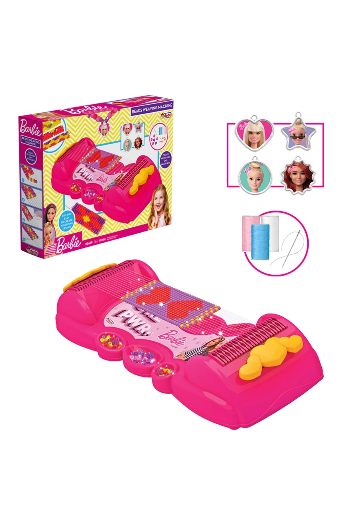 Barbie Takı Dokuma Seti - Dede Takı Seti - Boncuk Kolye Seti - Barbie Oyuncakları