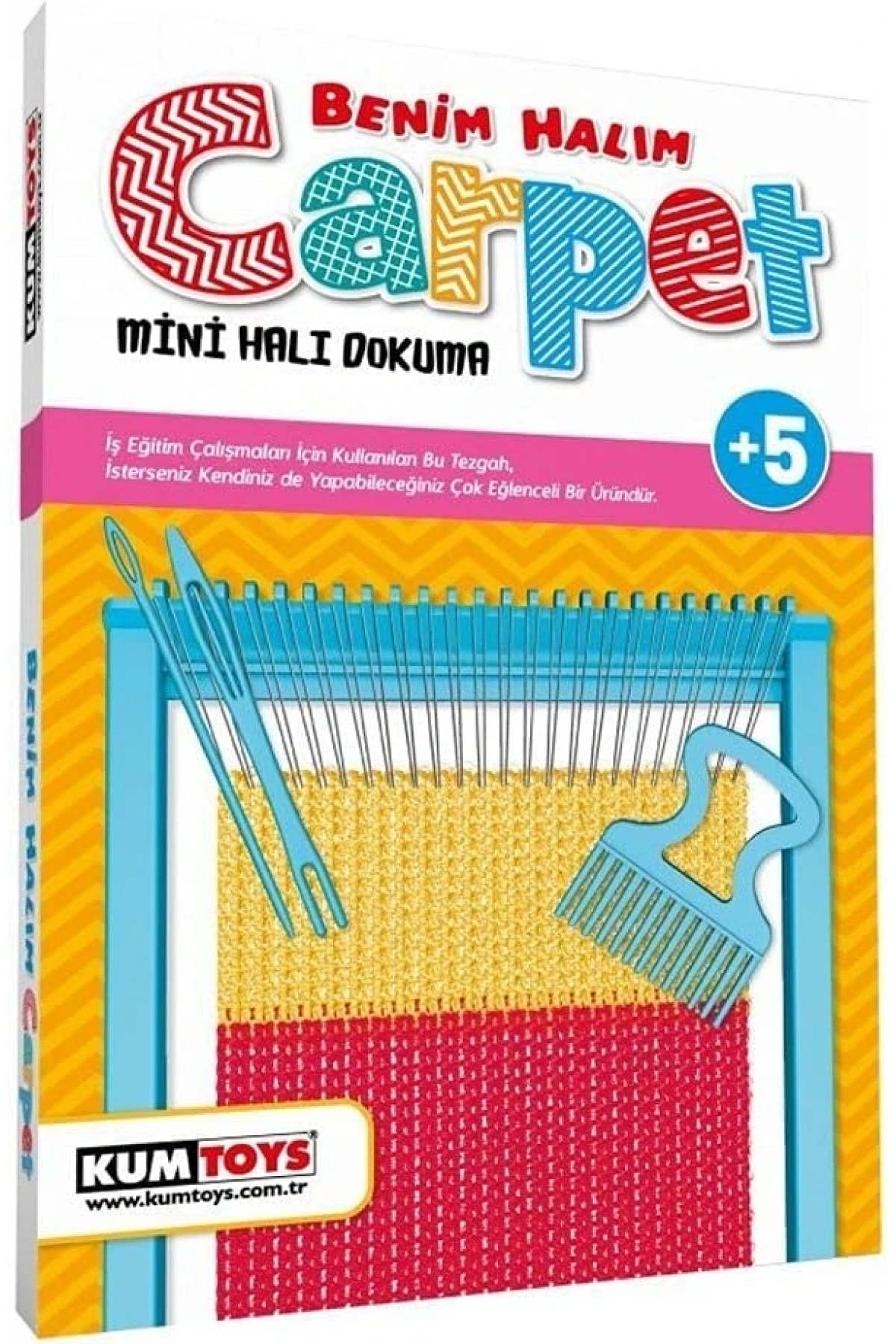Benim Halım Carpet - Kumtoys Halı Dokunma Seti - Sanat Seti - El Zanaat Seti