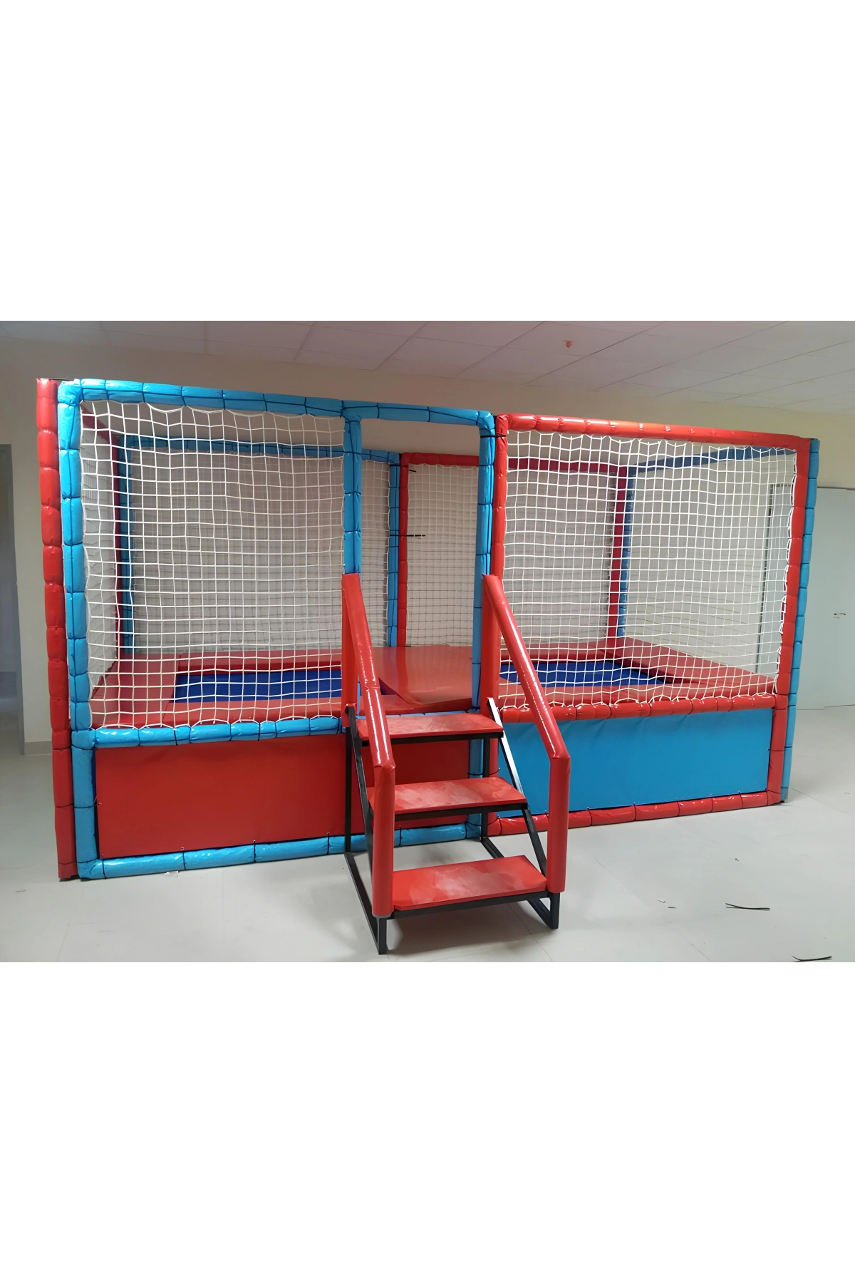 Çift Taraflı Trambolin - Sünger Soft Play Top Havuzu Çocuk Oyun Alanı