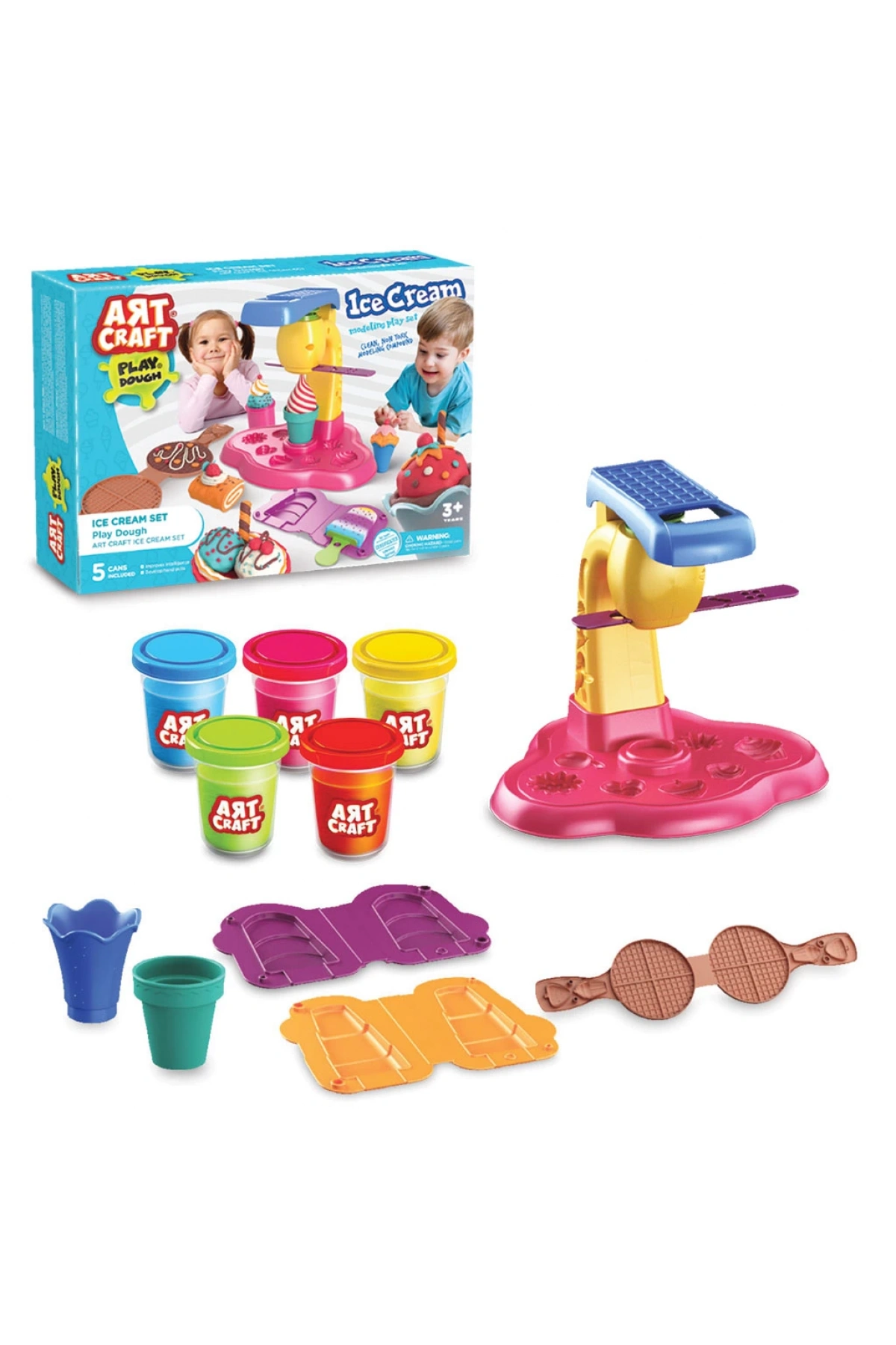 Dondurma Oyun Hamur Seti 280 Gr. - Oyun Hamuru Seti - Hamur Setleri - Waffle Hamur Seti