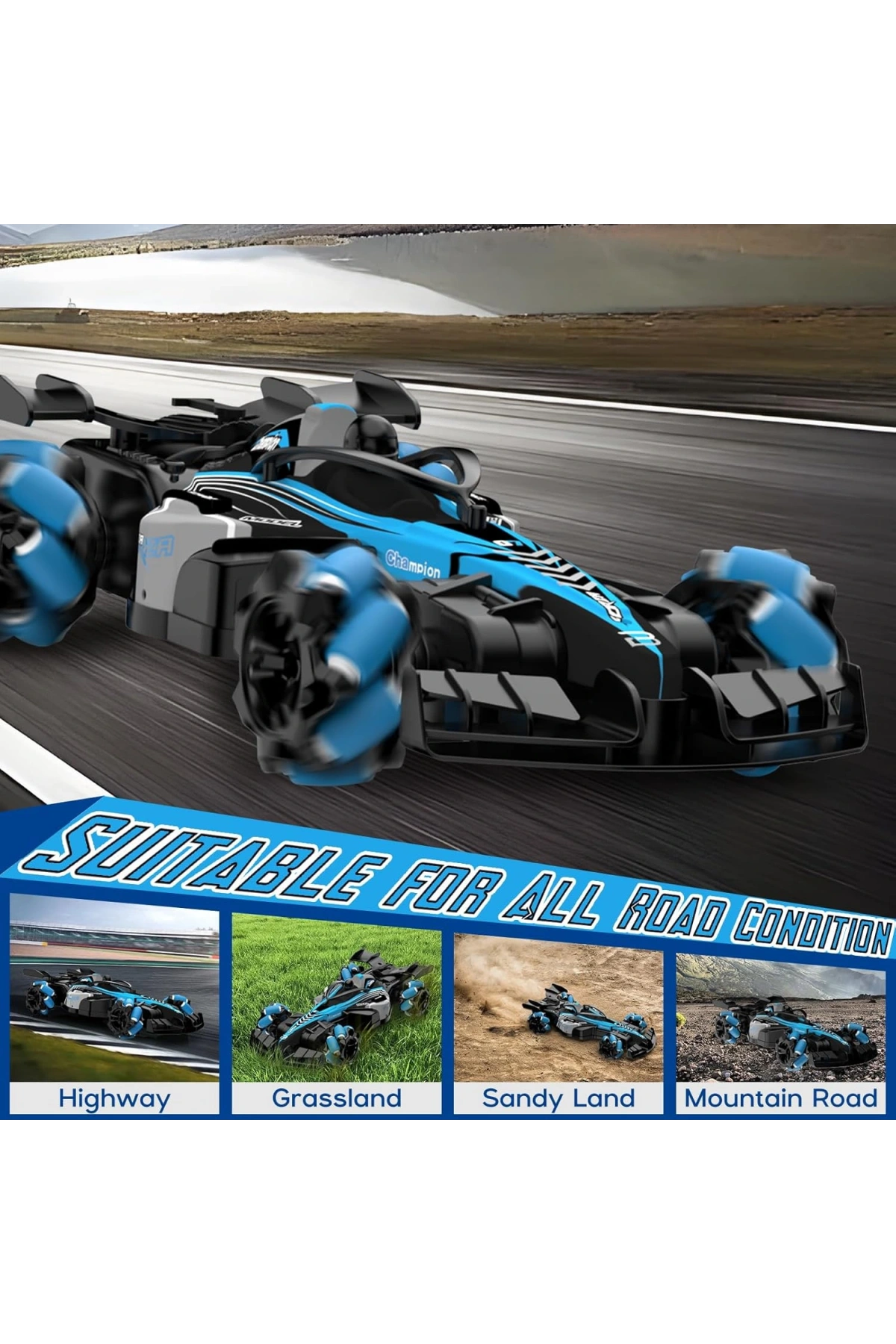 Forza 9 Spray Racing Car - Uzaktan Kumandalı Buharlı Işıklı Forza Araba Yeni Nesil Araba
