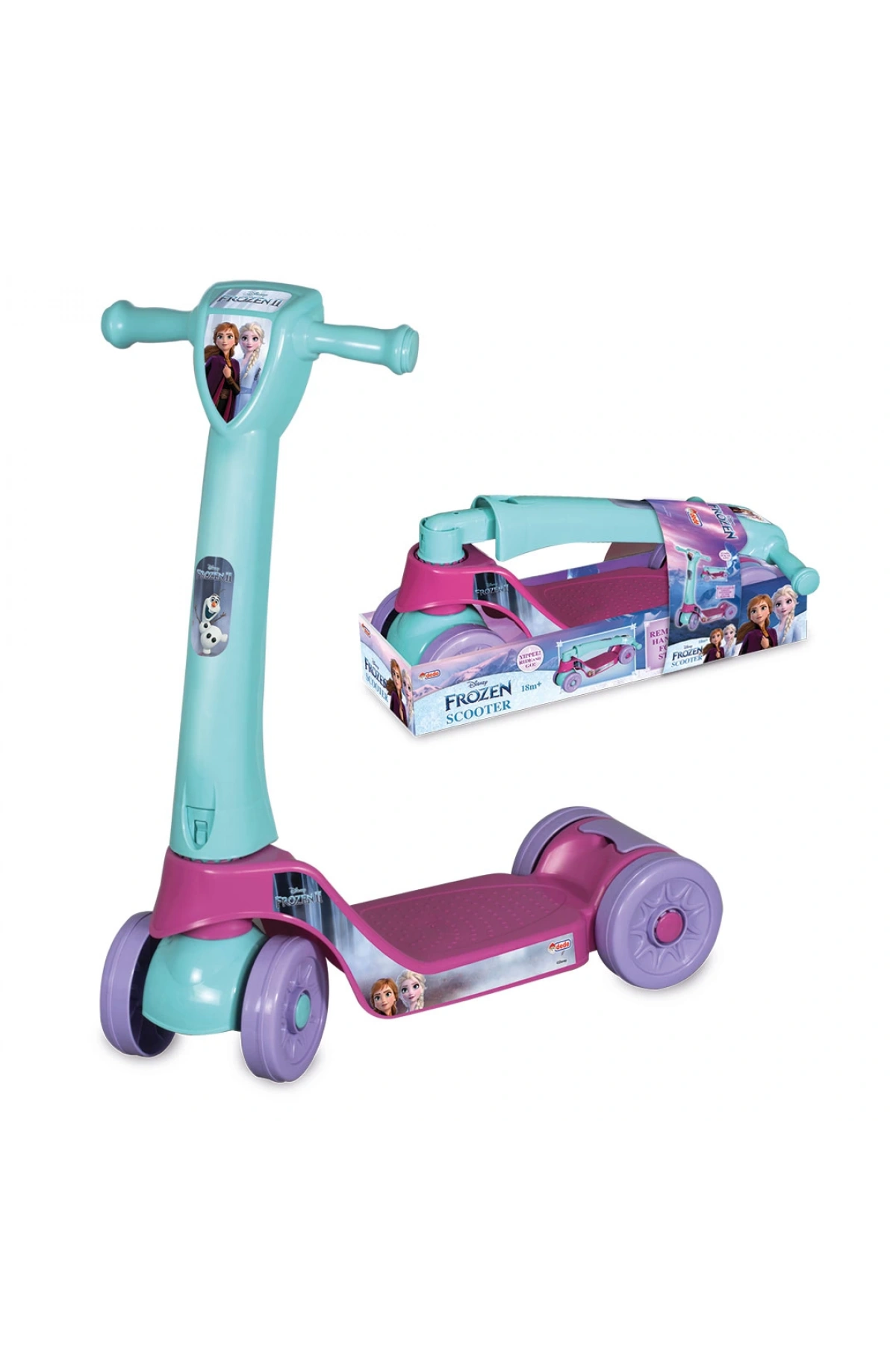 Frozen Scooter - Plastik Scooter - 4 Tekerli Scooter - Bingit - Kaykay