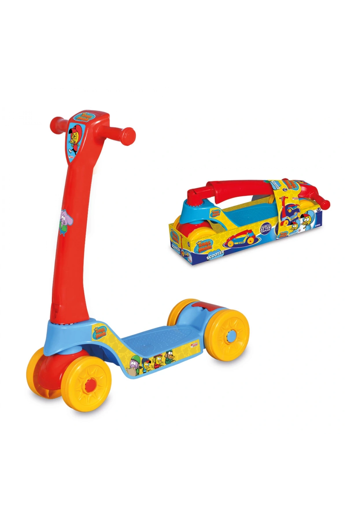 Kral Şakir Scooter - Plastik Scooter - 4 Tekerli Scooter - Bingit - Kaykay - Çocuk Scooter - Scoter