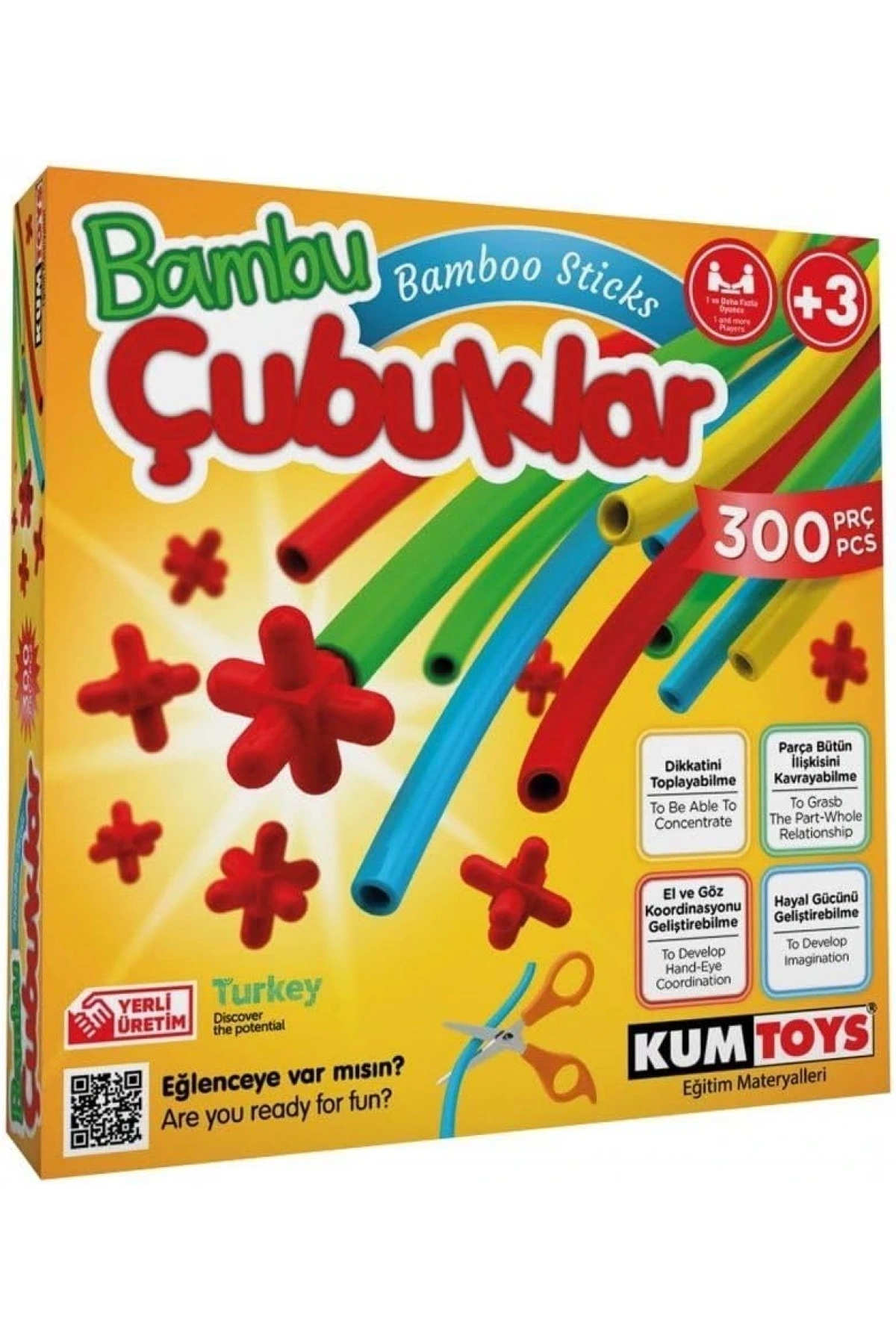Kumtoys Bambu Çubuklar - Lego Setleri - Borular Lego - Plastik Çubuklar