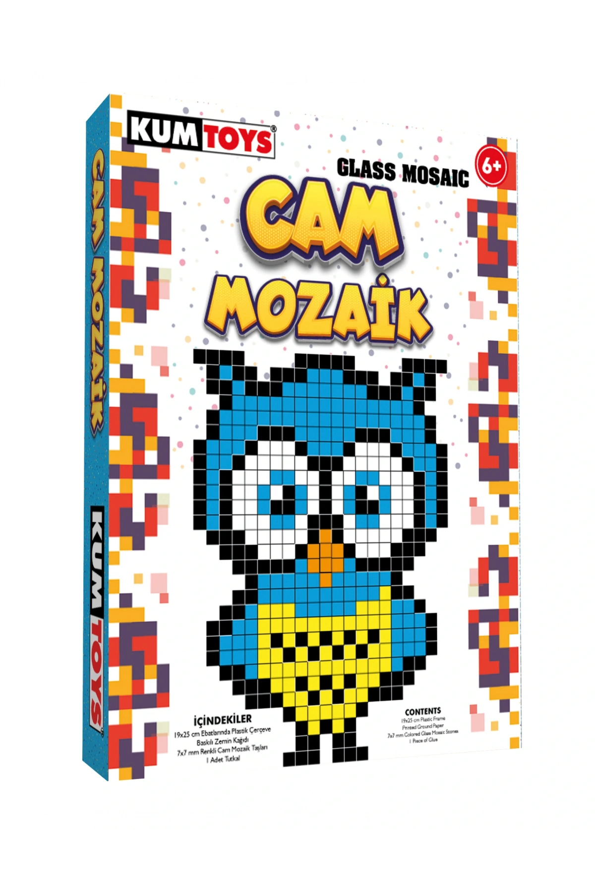 KumToys Cam Mozaik Sanatı - Sanat Seti - Taş Sanat Setleri - Maket Yapımı Mozaik Seti