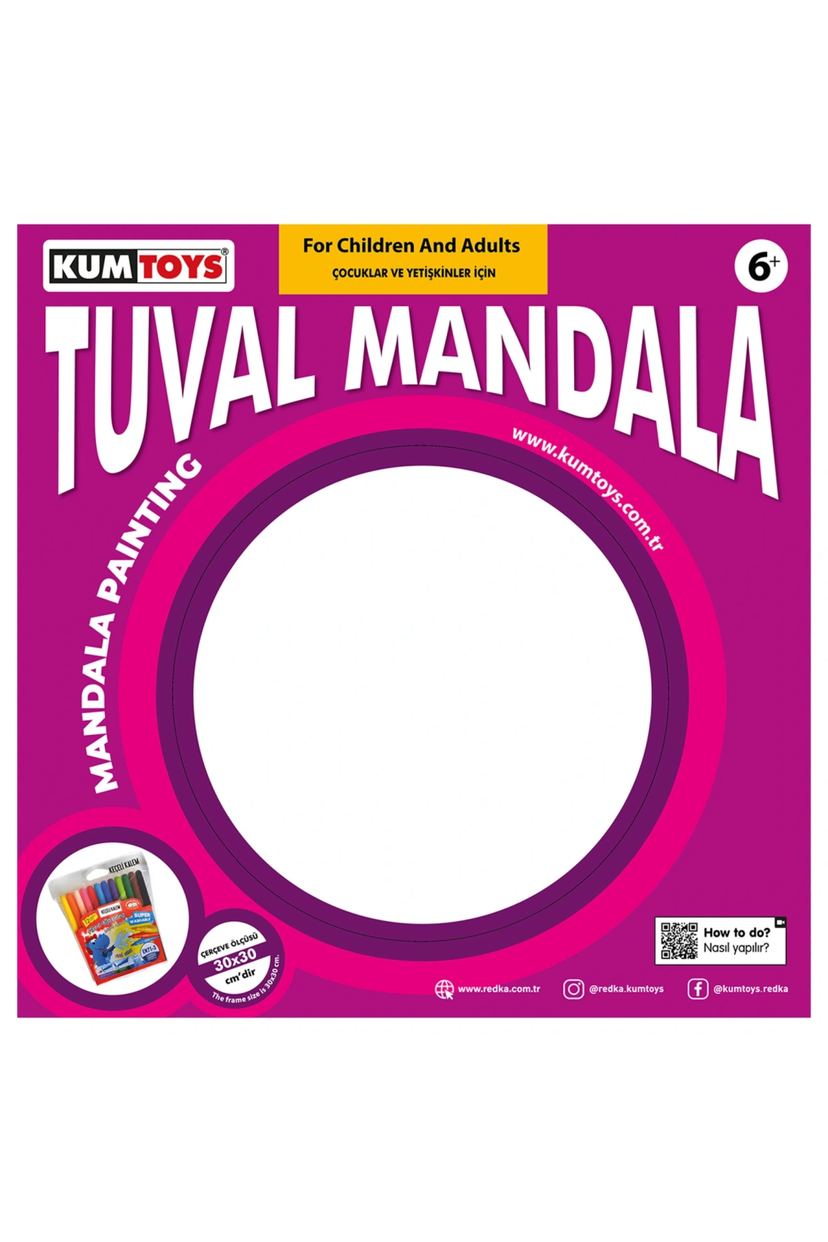 Kumtoys Tuval Mandala - Sanat Seti - Tuval Setleri - Tuval Boyama Mandal Seti