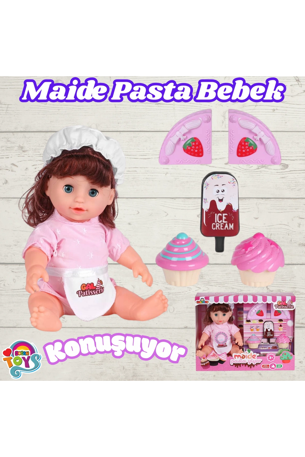Maide Pasta Yiyor - Türkçe Konuşan Maide Et Bebek - Konuşan Bebek - Maide Bebek - Maide Pasta Bebek - Kumral