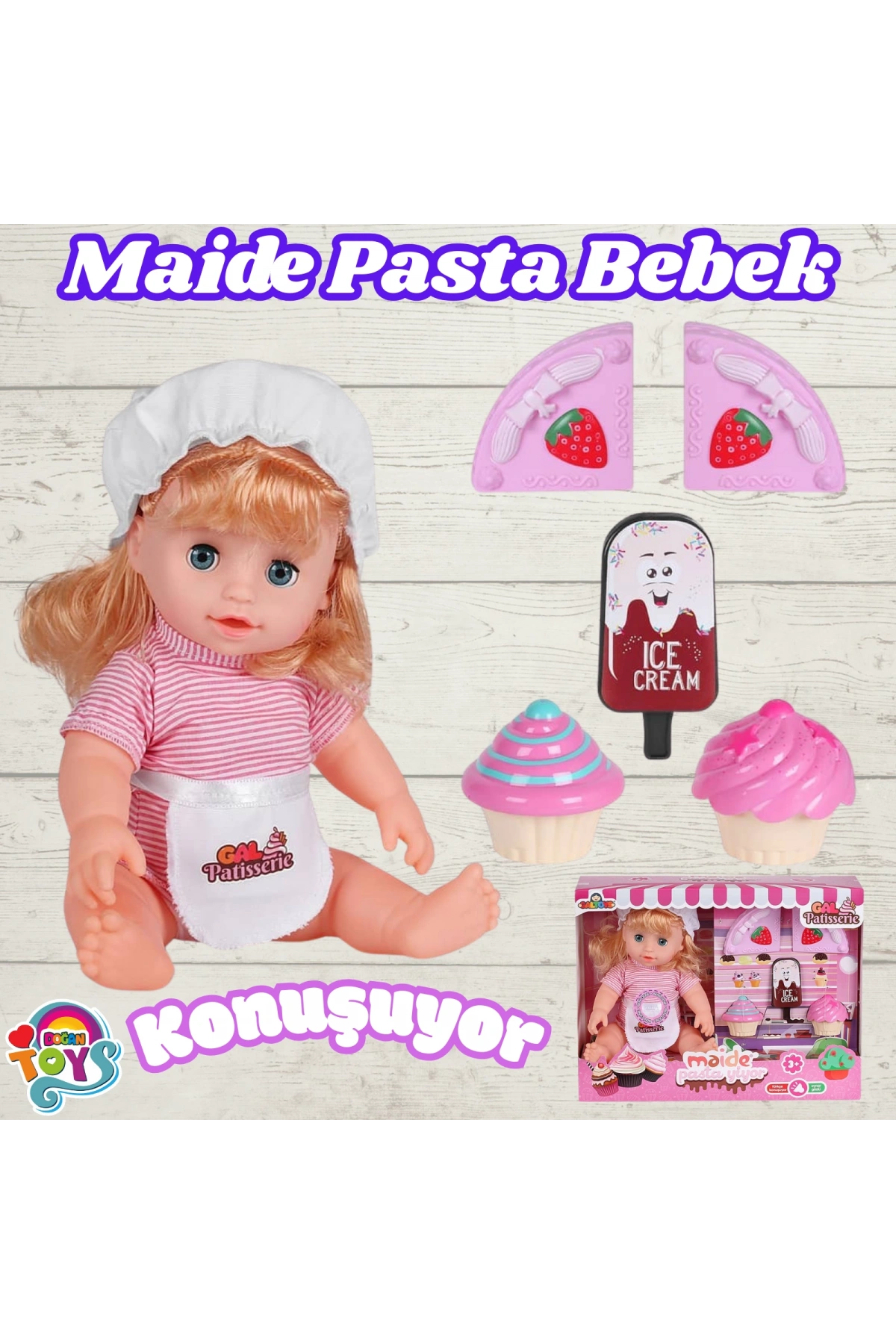 Maide Pasta Yiyor - Türkçe Konuşan Maide Et Bebek - Konuşan Bebek - Maide Bebek - Maide Pasta Bebek - Sarışın