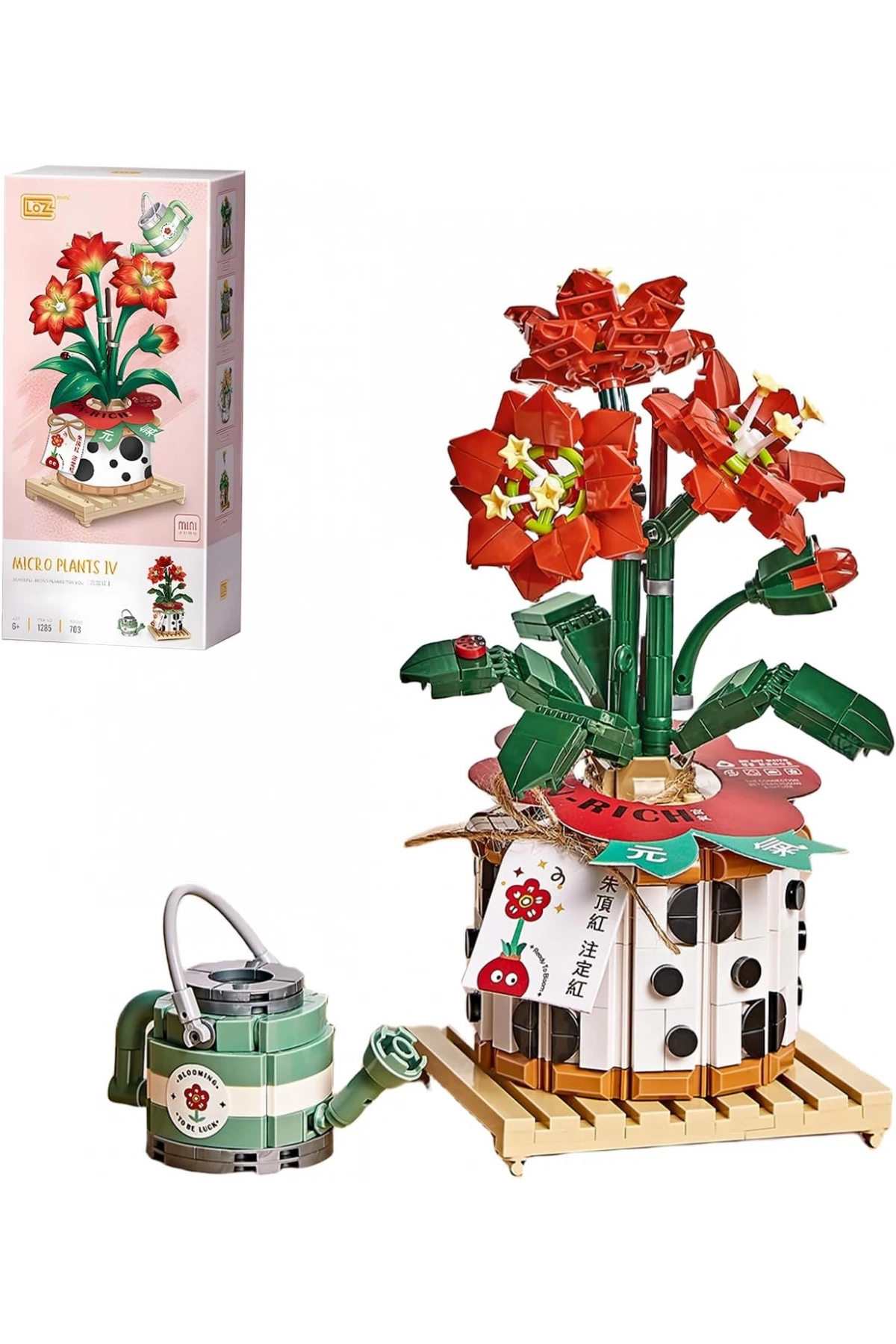 Mikro Blok Çiçekler 4 703 Parça - Lego Setleri - Loz Mini Lego - Çiçek Lego - Loz Lego - Mikro Bloklar