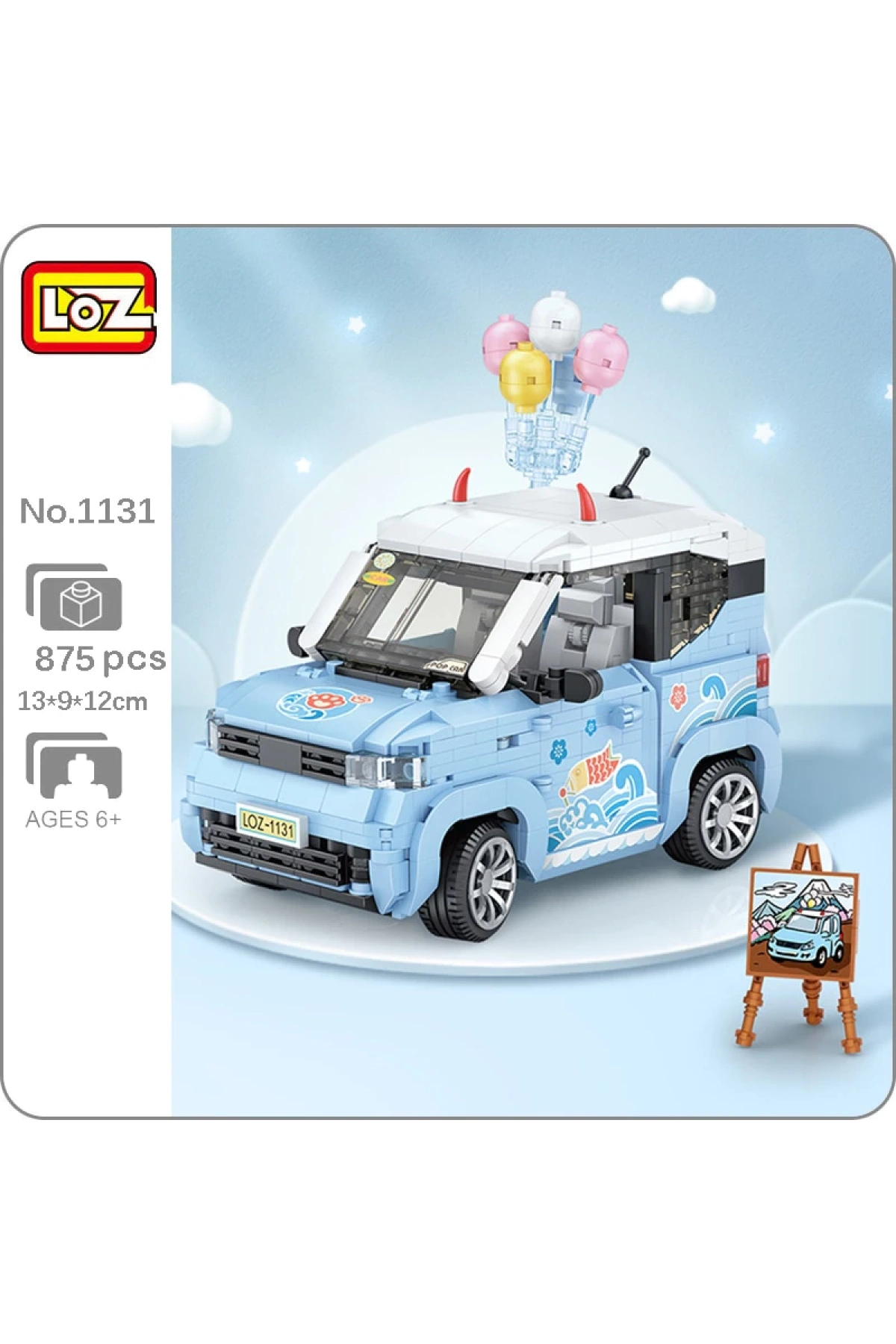 Mikro Blok Dondurma Arabası 875 Parça - Lego Setleri - Loz Mini Lego - Araba Lego - Loz Lego - Mikro Bloklar