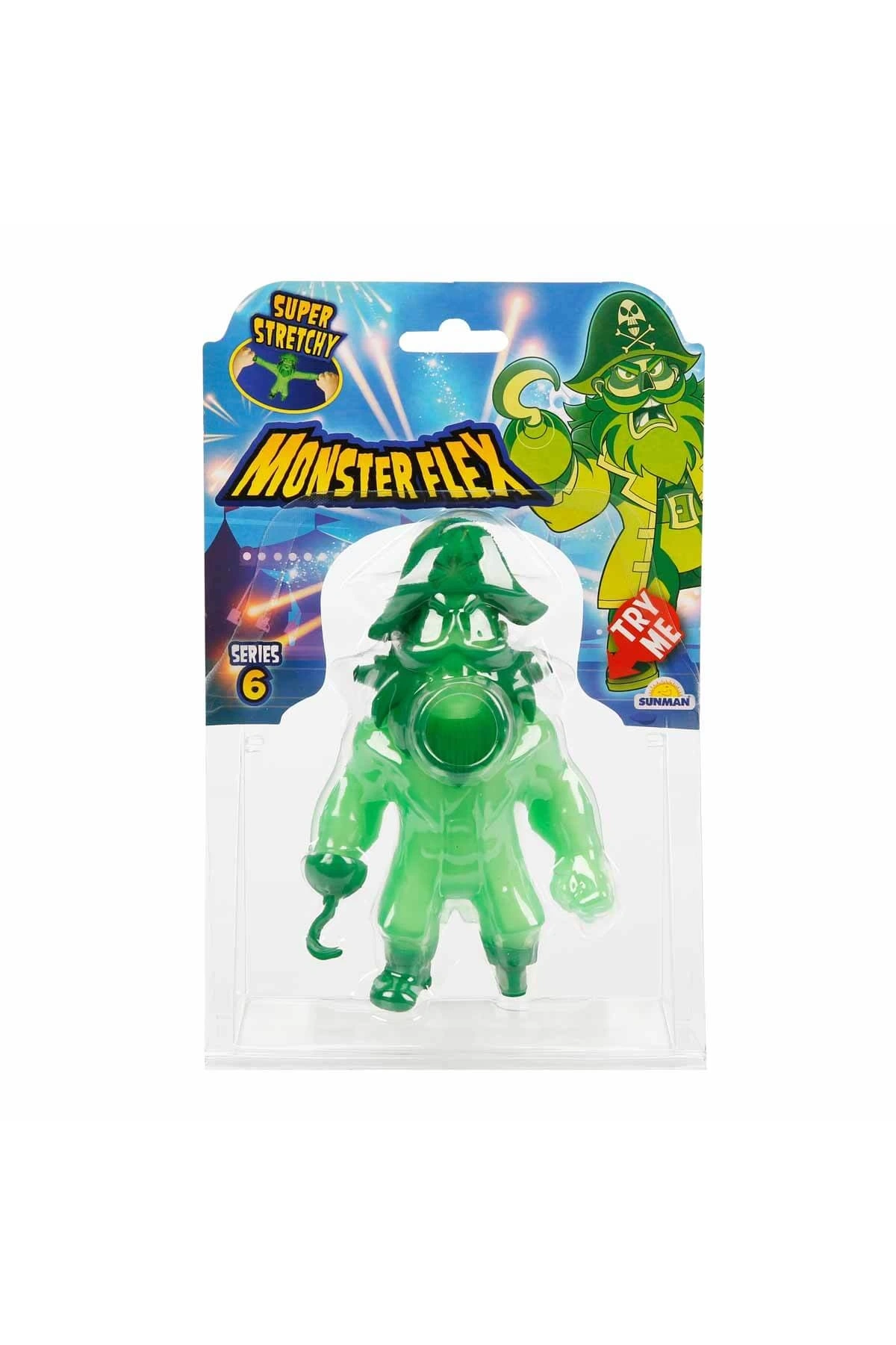 Monster Flex Stretch Phantom Pirate Figür - Monster Stretch Figür - Esneyen Oyuncakları Esneyebilen Oyuncak