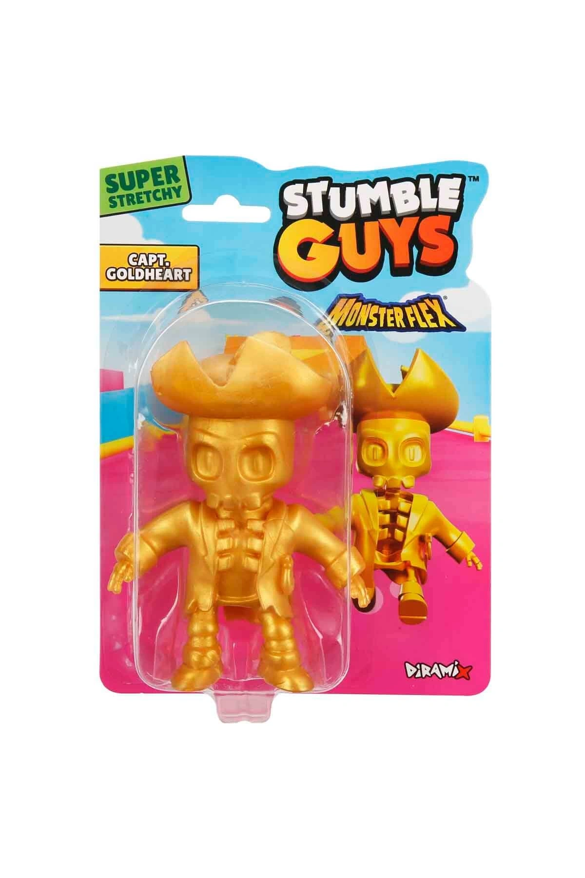 Monster Flex Stumble Guys Stretch Capt Goldheart Figür - Stumble Guys Stretch Figür - Stumble Guys Oyuncakları