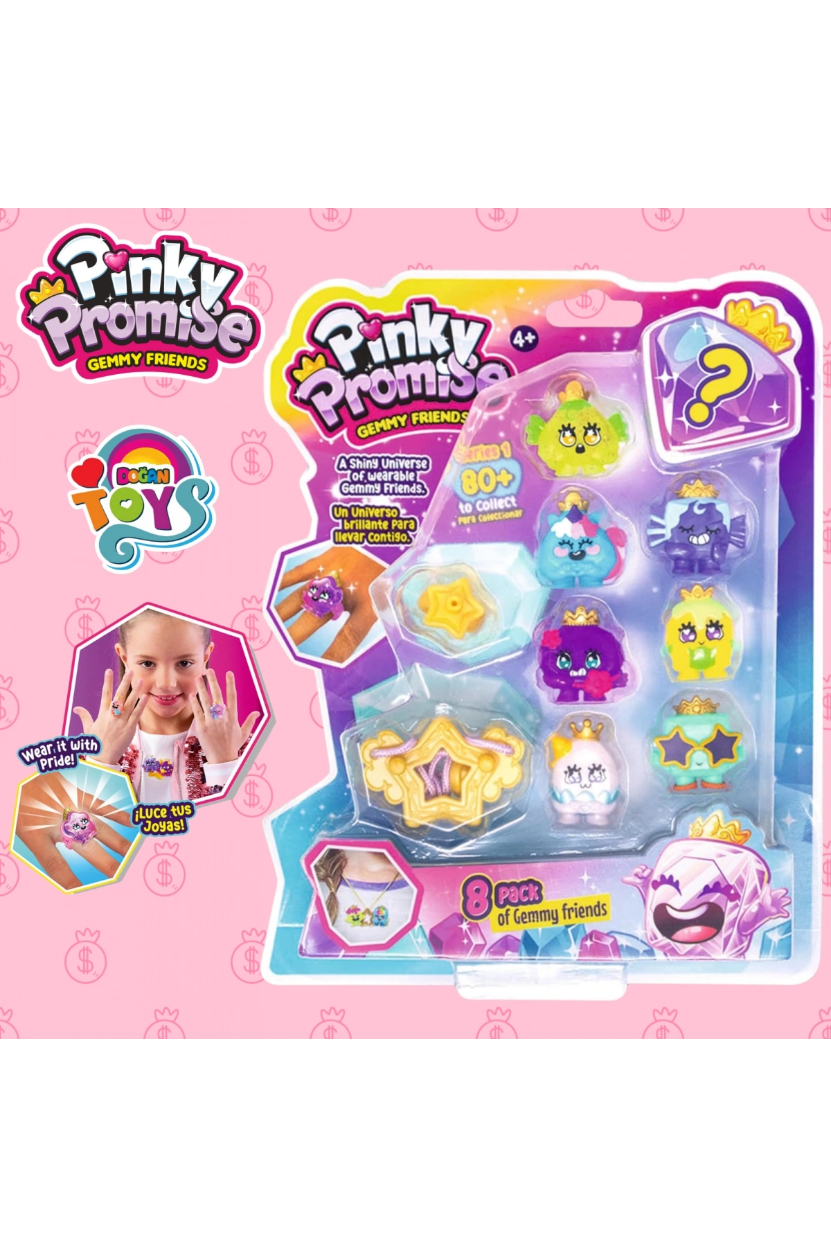Pinky Promise Blister Paket 8 Figür - Pinky Promise Oyuncak Figür Seti - 8 Figürlü Pinky Promise