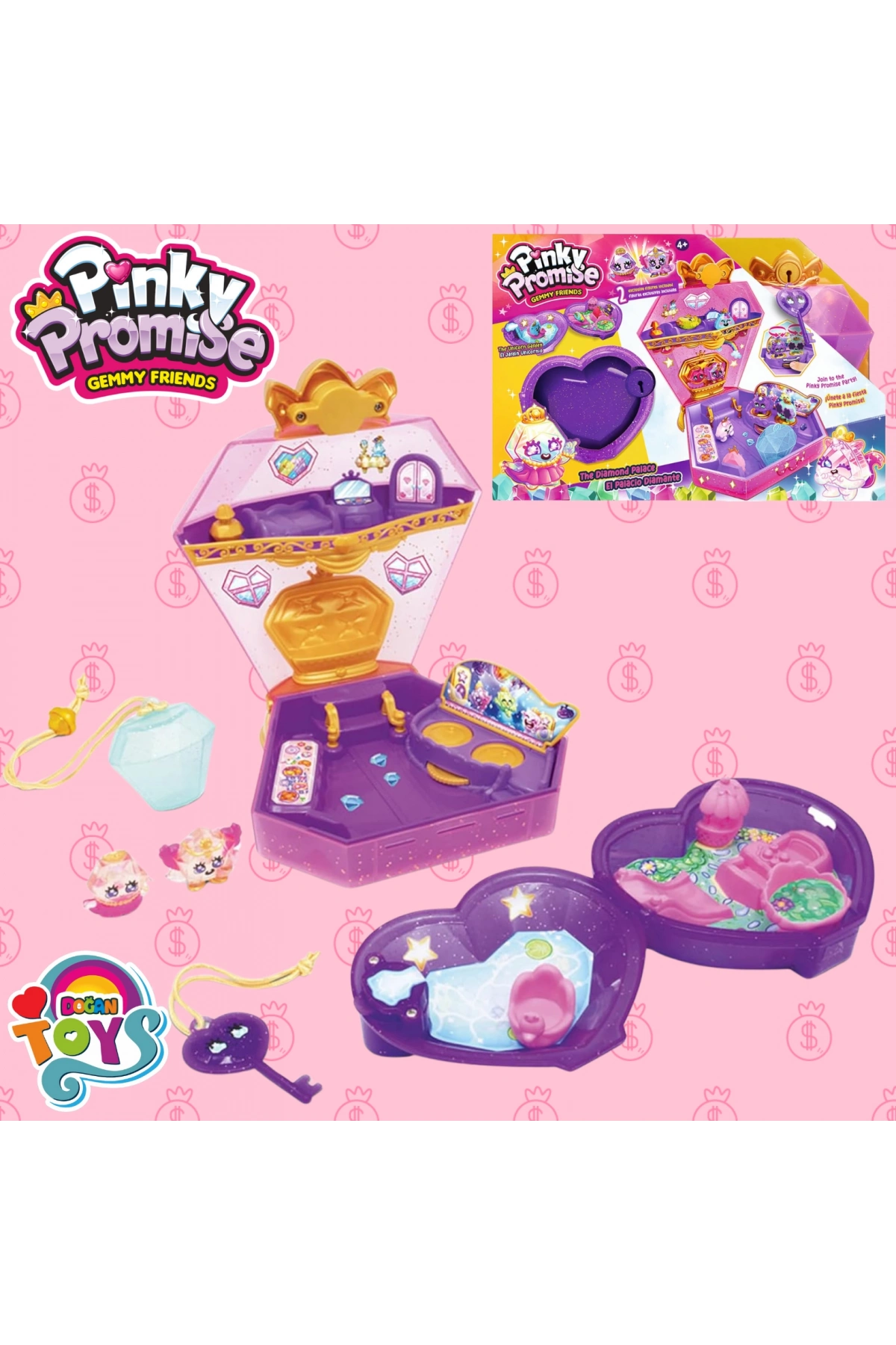 Pinky Promise Elmas Palace İkili Oyun Seti - Pinky Promise Oyuncak Elmas Palace Dual Playset