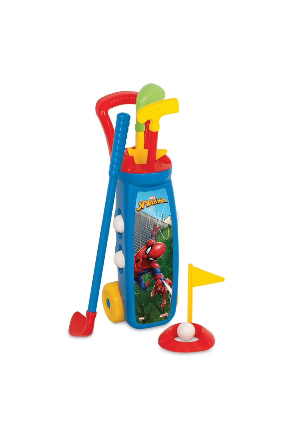 Spiderman Golf Arabası - Golf Seti - Bahçe Oyuncakları - Golf Oyuncakları