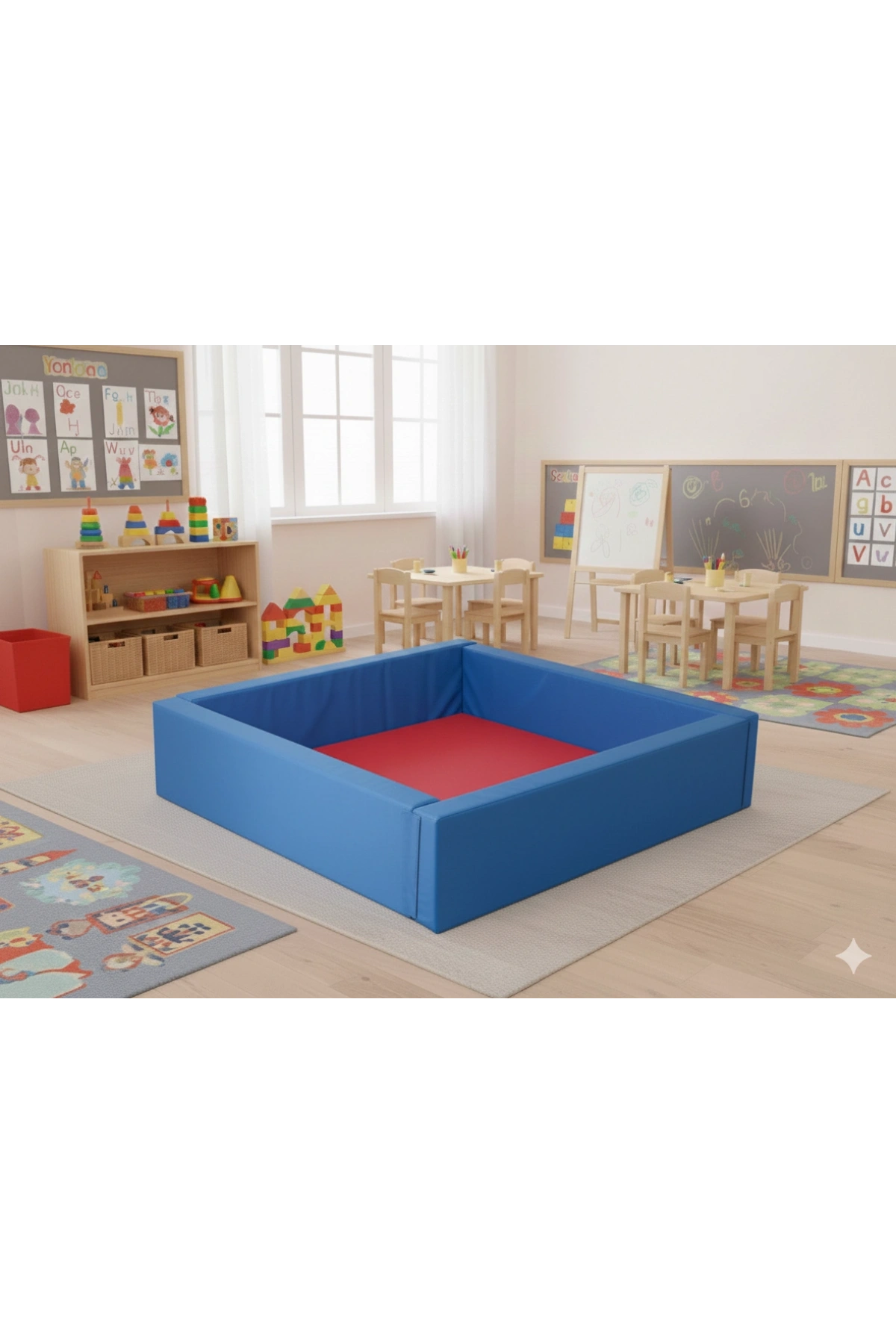 Sünger Kare Top Havuzu 165 cm. - Sünger Soft Play Top Havuzu Çocuk Oyun Alanı