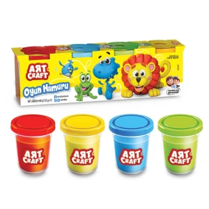 4lü Oyun Hamur Seti 448 Gr. - Oyun Hamuru Seti - Hamur Setleri - Hamur Kalıpları