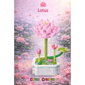 Mikro Blok Lotus Çiçek Lego - Lego Setleri Mini Lego - Çiçek Lego - Blossom Çiçek Lego