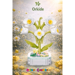 Mikro Blok Orkide Çiçek Lego - Lego Setleri Mini Lego - Çiçek Lego - Blossom Çiçek Lego