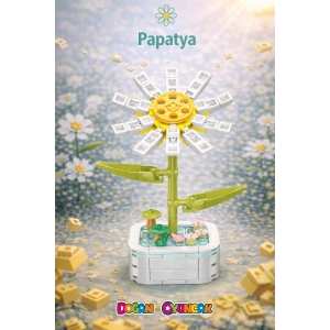 Mikro Blok Papatya Çiçek Lego - Lego Setleri Mini Lego - Çiçek Lego - Blossom Çiçek Lego