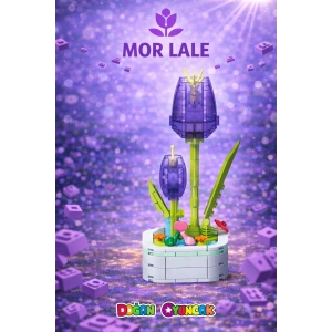 Mikro Blok Kristal Mor Lale Çiçek Lego - Lego Setleri Mini Lego - Çiçek Lego - Blossom Çiçek Lego