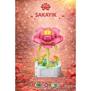 Mikro Blok Şakayık Çiçek Lego - Lego Setleri Mini Lego - Çiçek Lego - Blossom Çiçek Lego
