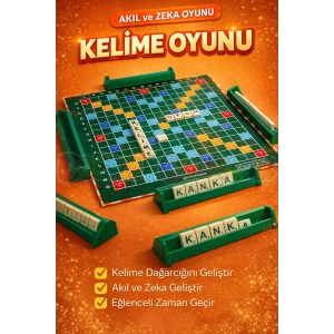 Scrabble Türkçe Kelime Oyunu - Kelime Üretme Oyunu Akıl ve Zeka Oyunu - Scrabble Oyunu