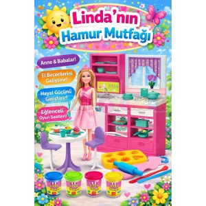 Lindanın Hamur Mutfağı - Mutfak Oyuncak - Mutfak Seti - Barbie Mutfak Seti