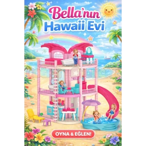 Bellanın Hawai Evi - Bella Oyuncak Ev - Barbie Ev Seti - Bellanın Hawai Evi - Bella Havuzlu Hawai Evi