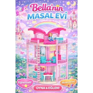 Bellanın Masal Evi - Bella Oyuncak Ev - Barbie Ev Seti - Bellanın Masal Evi - Bella 3 Katlı Evi