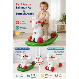 Moli Sallanan At - Sallanan At - Sallanan Oyuncaklar - Arabalı At Dış Mekan Oyuncak
